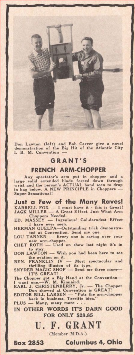 French Arm Chopper By Mak Magic Martin S Magic Collection