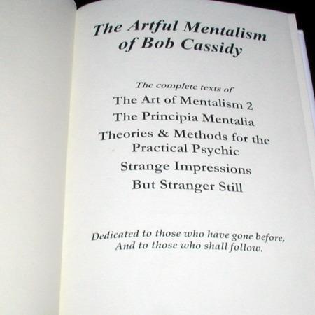 Artful Mentalism of Bob Cassidy, The by Robert Cassidy