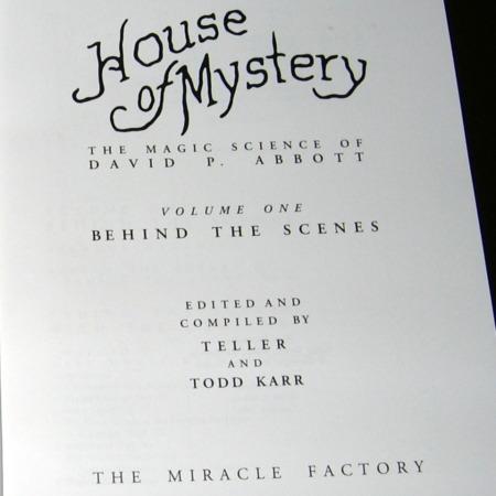 House of Mystery - Vol. 1 by Teller, Todd Karr