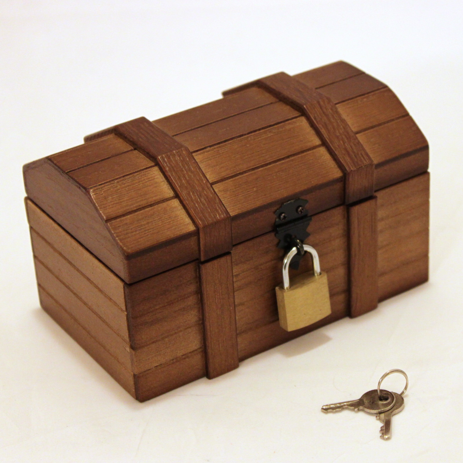 Treause Chest with Lock. Box Template