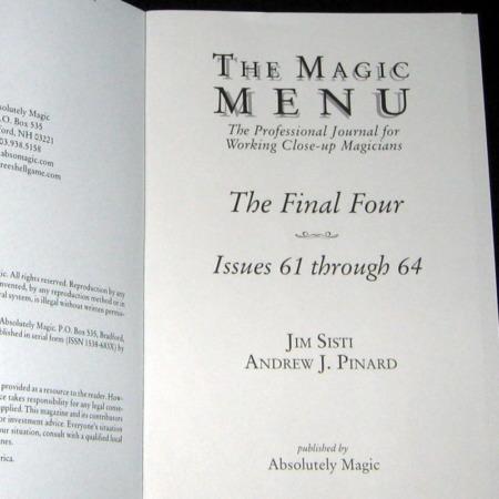 Magic Menu, The: Vols: 61-64 by Jim Sisti, Andrew J. Pinard
