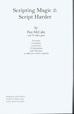 Scripting Magic - Vol. 2 by Pete McCabe