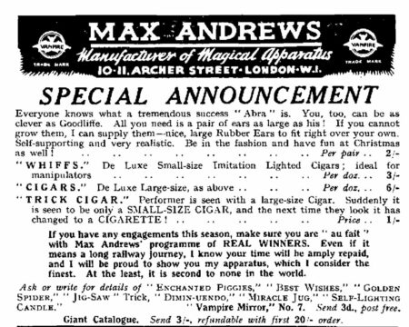 max-andrews-enchanted-piggies-ad-abra-1951-12-08