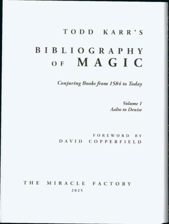 Todd Karrs Bibliography of Magic (Vols. 1-4) by Todd Karr