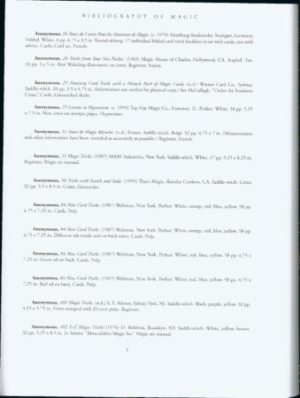 Todd Karrs Bibliography of Magic (Vols. 1-4) by Todd Karr