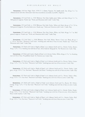 Todd Karrs Bibliography of Magic (Vols. 1-4) by Todd Karr